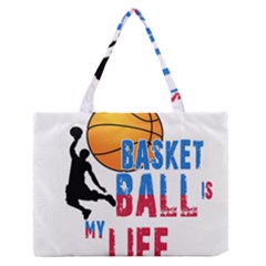 Basketball Is My Life Medium Zipper Tote Bag by Valentinaart