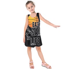 Basketball Is My Life Kids  Sleeveless Dress by Valentinaart