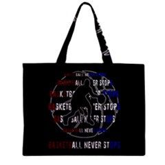 Basketball Never Stops Zipper Mini Tote Bag by Valentinaart