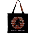 Basketball never stops Zipper Grocery Tote Bag View1