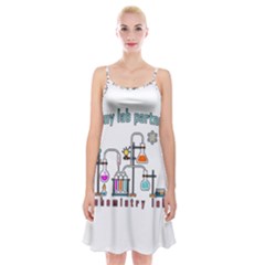 Chemistry Lab Spaghetti Strap Velvet Dress by Valentinaart