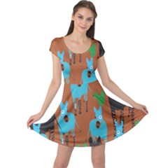 Zebra Horse Animals Cap Sleeve Dresses by Mariart