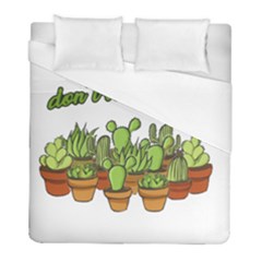 Cactus - Dont Be A Prick Duvet Cover (full/ Double Size) by Valentinaart