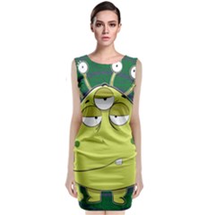 The Most Ugly Alien Ever Sleeveless Velvet Midi Dress by Catifornia