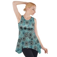 Abstract Aquatic Dream Side Drop Tank Tunic by Ivana