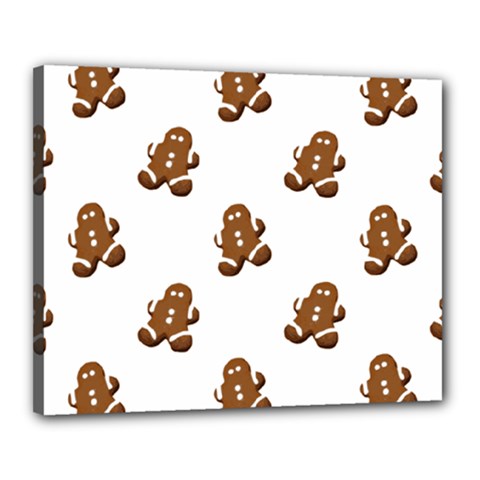 Gingerbread Seamless Pattern Canvas 20  X 16  by Nexatart