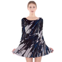 Big Bang Long Sleeve Velvet Skater Dress by ValentinaDesign