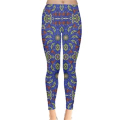 Colorful Ethnic Design Leggings  by dflcprintsclothing