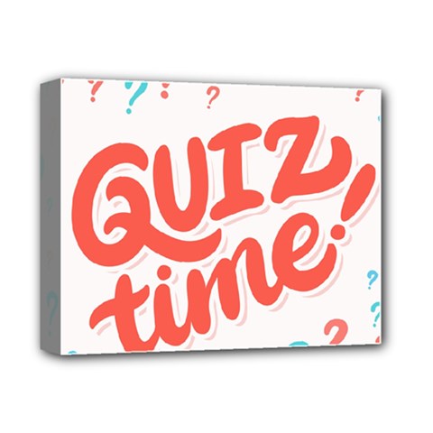 Question Mark Quiz Time Deluxe Canvas 14  X 11  by Mariart