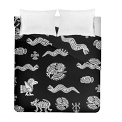 Aztecs Pattern Duvet Cover Double Side (full/ Double Size) by Valentinaart