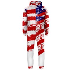 American Flag Hooded Jumpsuit (men)  by Valentinaart