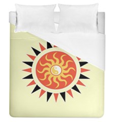 Yin Yang Sunshine Duvet Cover (queen Size) by linceazul