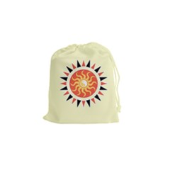 Yin Yang Sunshine Drawstring Pouches (small)  by linceazul