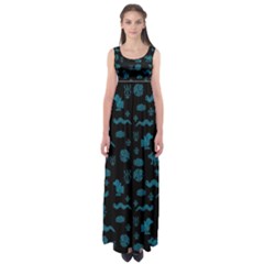 Aztecs Pattern Empire Waist Maxi Dress by ValentinaDesign