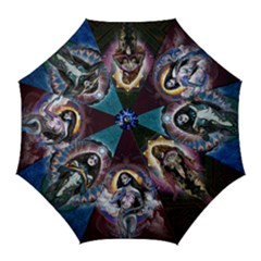  stormy Women, 2  - Golf Umbrella by livingbrushlifestyle