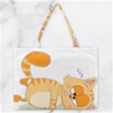 Even Cat Hates Monday Medium Zipper Tote Bag View1