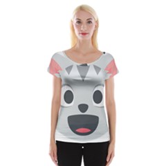 Cat Smile Women s Cap Sleeve Top by BestEmojis