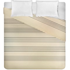 Notenblatt Paper Music Old Yellow Duvet Cover Double Side (king Size) by Nexatart