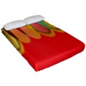 Colors On Red Fitted Sheet (California King Size) View2