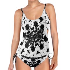 Black Roses And Ravens  Tankini by Valentinaart