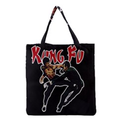 Kung Fu  Grocery Tote Bag by Valentinaart