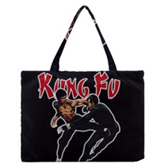 Kung Fu  Medium Zipper Tote Bag by Valentinaart