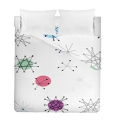 Atomic Starbursts Circle Line Polka Duvet Cover Double Side (full/ Double Size) by Mariart