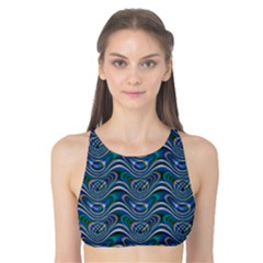 Boomarang Pattern Wave Waves Chevron Green Line Tank Bikini Top by Mariart