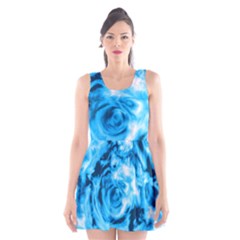 Abstract Art Scoop Neck Skater Dress by ValentinaDesign