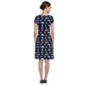 Fish pattern Short Sleeve Front Wrap Dress View2