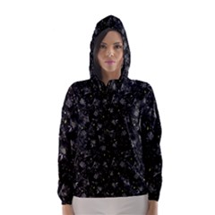 Floral Pattern Hooded Wind Breaker (women) by ValentinaDesign