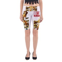 Attack Of The 50 Ft Woman Yoga Cropped Leggings by Valentinaart