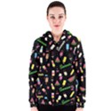 Summer pattern Women s Zipper Hoodie View1