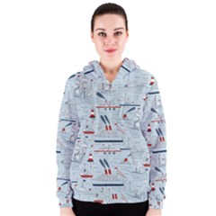 Ships Sails Women s Zipper Hoodie by Mariart