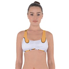 Yellow Cat Egg Got No Strings Sports Bra by Catifornia