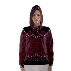 Ornate Mandala Hooded Wind Breaker (women) by Valentinaart