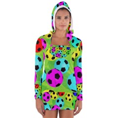 Balls Colors Women s Long Sleeve Hooded T-shirt by BangZart