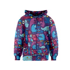 Hipster Pattern Animals And Tokyo Kids  Zipper Hoodie by BangZart