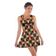 Kaleidoscope Image Background Cotton Racerback Dress by BangZart