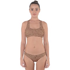 Giraffe Pattern Animal Print  Cross Back Hipster Bikini Set by paulaoliveiradesign