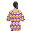 purple and yellow Abstract pattern Flutter Tees View2