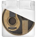 Old And Worn Acoustic Guitars Yin Yang Duvet Cover (King Size) View1