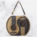 Old And Worn Acoustic Guitars Yin Yang Medium Tote Bag View1