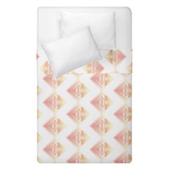 Geometric Losangle Pattern Rosy Duvet Cover Double Side (single Size) by paulaoliveiradesign