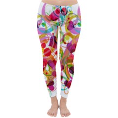 Abstract Colorful Heart Classic Winter Leggings by BangZart