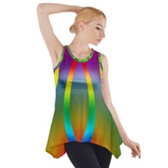 Colorful Easter Egg Side Drop Tank Tunic by BangZart