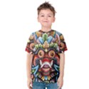 Wood Sculpture Bali Logo Kids  Cotton Tee View1