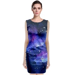 Galaxy Sleeveless Velvet Midi Dress by Kathrinlegg