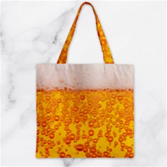 Beer Alcohol Drink Drinks Zipper Grocery Tote Bag by BangZart