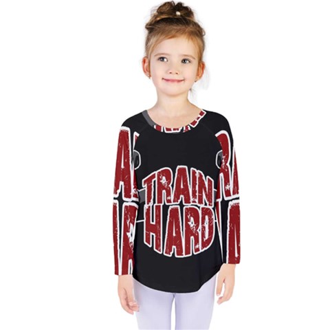 Train Hard Kids  Long Sleeve Tee by Valentinaart